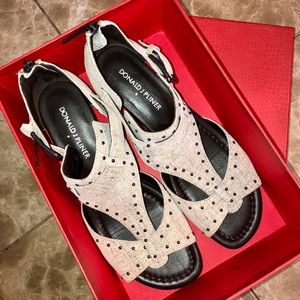 Donald J Pliner Dama-60 Pewter Distress Metallic